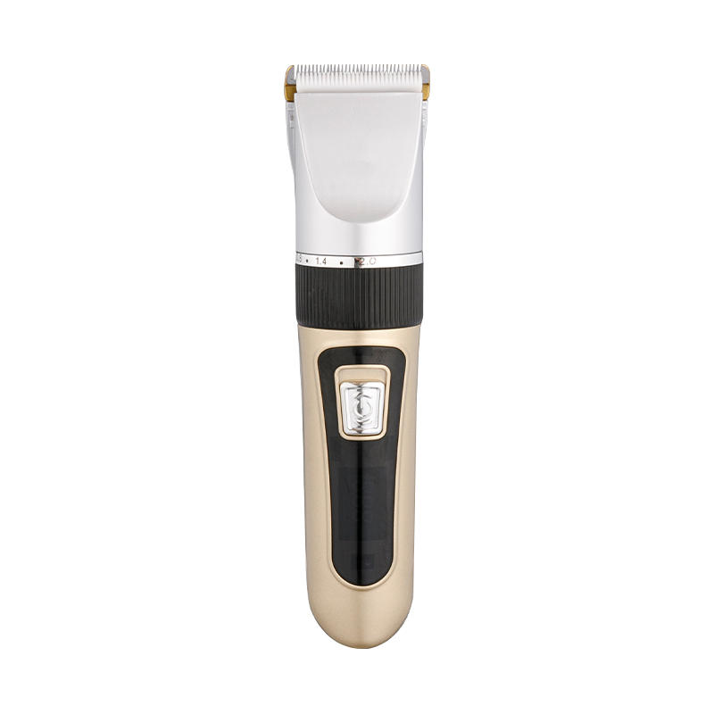 Self-service electric shaver with rechargeable fader
